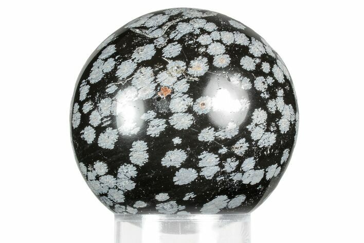 Polished Snowflake Obsidian Sphere - Utah #359948